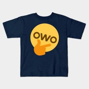 OwO thonk emoji Kids T-Shirt